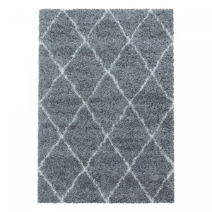 Kusový koberec Alvor Shaggy 3401 grey-80x150