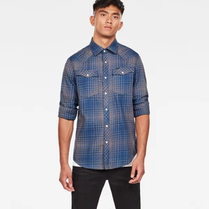 Shirt - G-STAR 3301 slim shirt ls blue