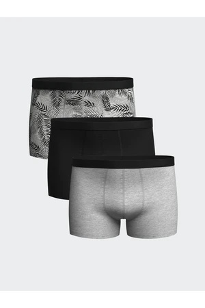 LC Waikiki Standard Mold Flexible Fabric Men's Boxer 3-Piece