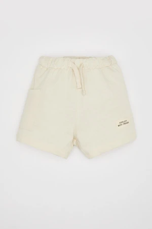 DEFACTO Baby Boy Label Printed Pique Shorts