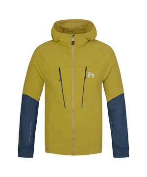 Men's hybrid jacket Hannah TRANE HOODY avocado oil/stratified sea