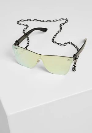 103 Chain sunglasses black/gold mirror