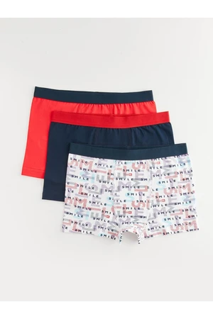 LC Waikiki Printed Cotton Boy's Boxer Set of 3