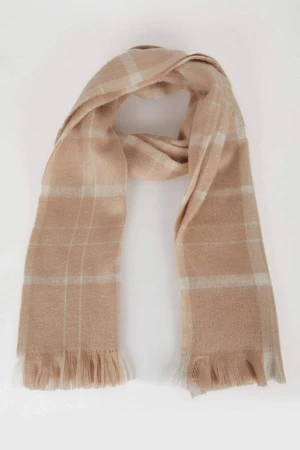 DEFACTO Men's Plaid Woven Scarf