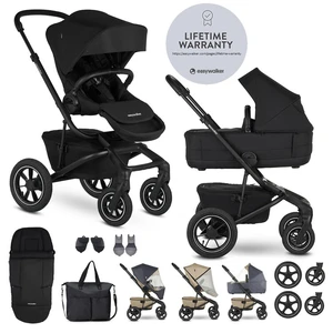 EASYWALKER Kočárek kombinovaný Jimmey Pepper Black XXL AIR + RWS