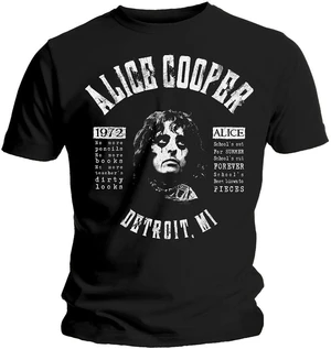 Alice Cooper Tričko School's Out Lyrics Unisex Black M