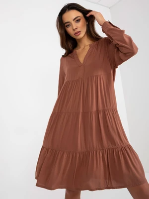 Dress-D73761M30361A-brown