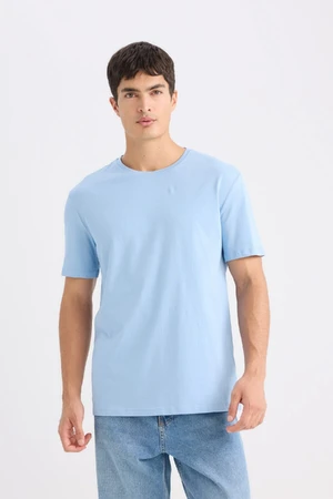 DEFACTO New Regular Fit Crew Neck Basic Plain Short Sleeve T-Shirt