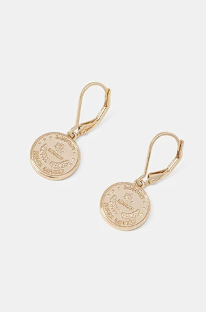 Náušnice Lauren Ralph Lauren PE COIN LOGO DROP 14G00840