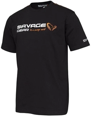 Savage Gear Tricou Signature Logo T-Shirt Black Ink S