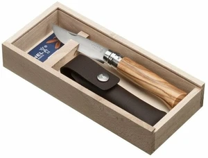 Opinel Wooden Gift Box N°08 Olive Touristische Klappmesser