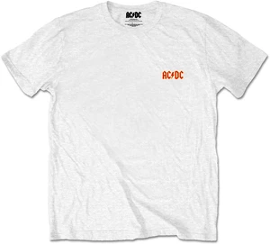 AC/DC Tricou Logo Unisex White L