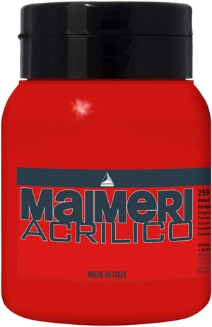 Maimeri Acrilico Akrylová barva Permanent Red Medium 259 500 ml 1 ks