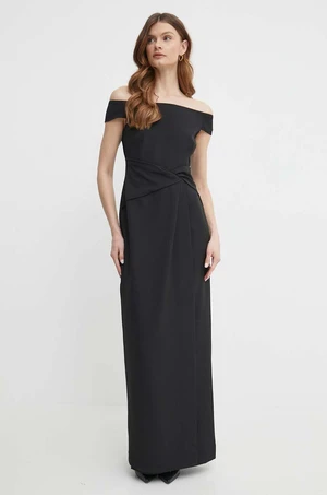 Šaty Lauren Ralph Lauren černá barva, maxi, 253936388