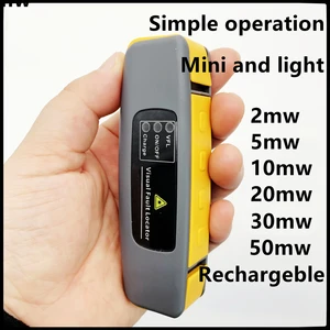 2023 Newest Mini Rechargeable Laser Pen 50mw Tester Optical Visual Fault Locator2/5/10/20/30/50mw Stable VFL Foolproof Operation