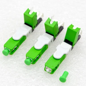 200PCS FTTH ESC250D SC/UPC/APC Single Mode Fiber Optic Quick Connector Embedded Optic Fast Connector Free Shipping To Brazil