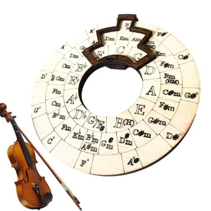 Guitar Chord Wheel Music Wood Chord Tools Circle Wheel Song Writing And Music Exploration Fast-Track Guide Circle Of Fifths