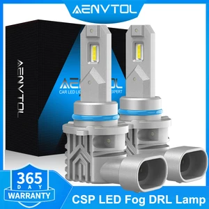 AENVTOL 2Pcs CANBUS H8 H11 LED 9006 HB4 9145 H10 LED Fog Light DRL Driving Lamp White Yellow Switchback Dual Color Light 8000LM