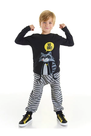 Denokids Raccoon Boys T-shirt Pants Set