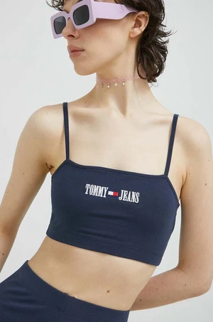 Top Tommy Jeans dámský, tmavomodrá barva