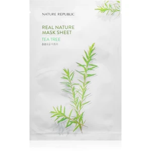 NATURE REPUBLIC Real Nature Tea Tree Mask Sheet plátenná maska s čistiacim efektom pre problematickú pleť 23 ml