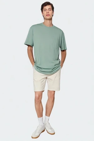 Trendyol Mint Oversize/Wide Cut More Sustainable 100% Organic Cotton T-shirt