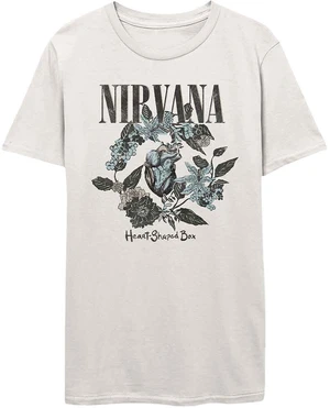 Nirvana Camiseta de manga corta Heart Shape Box Blanco L