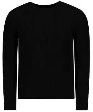 Trendyol Black Men's Fitted Slim Fit Crew Neck Basic Sweater