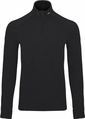 Kjus Mens Trace Midlayer Half Zip Black 56 Pull