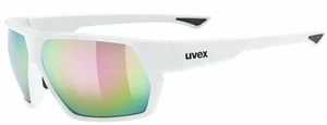 UVEX Sportstyle 238 White Mat/Mirror Pink Occhiali da ciclismo