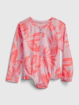 GAP Dětské plavky print swim rash guard one-piece - Holky