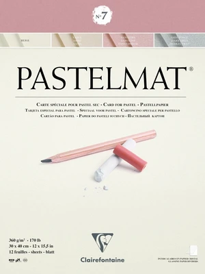 Clairefontaine Pastelmat Glued Pad N7 Carnete de Schițe 30 x 40 cm 360 g