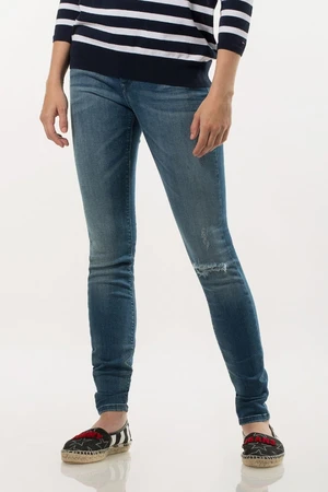 Tommy Jeans Rifle - TOMMY HILFIGER HIGH RISE SKINNY SAN modré