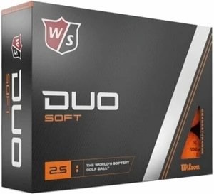 Wilson Staff Duo Soft Golf Balls Orange Standard Golfové lopty