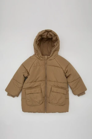 DEFACTO Baby Boy Waterproof Fleece Lined Coat