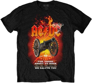 AC/DC Tricou FTATR 40th Flaming Unisex Black 2XL