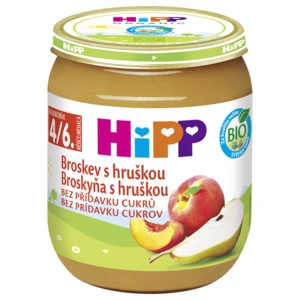 HIPP BIO Broskyňa s hruškou 125 g