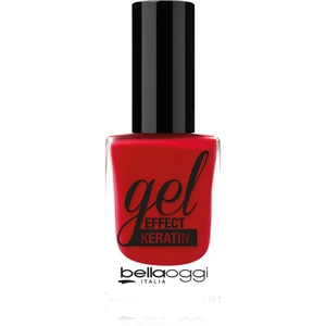 bellaoggi Gel Effect Keratin Nail Polish lak na nechty odtieň Cherry Passion 10 ml