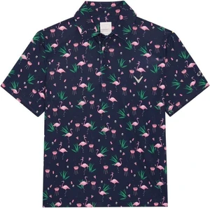 Callaway Boys All Over Flamingo Printed Peacoat XL Tricou polo