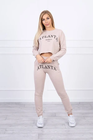 Set with beige Atlanta print