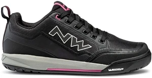 Northwave Womens Clan Shoes Black/Fuchsia Dámská cyklistická obuv