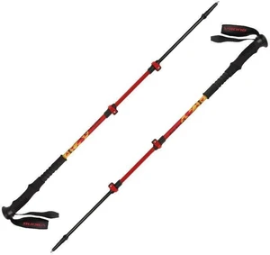 Viking Lhotse Red 65 - 135 cm Turistické hole