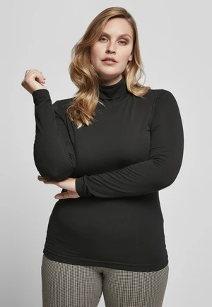 Women's LS Turtleneck - Black