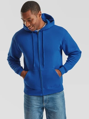 Blue Men's Hoodie Premium Fruit of the Loom