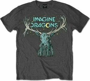 Imagine Dragons T-shirt Elk in Stars Unisex Charcoal Grey M