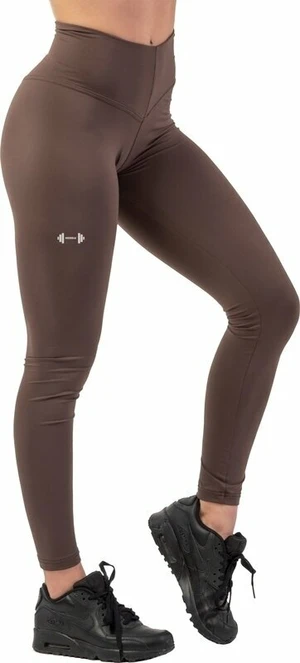 Nebbia Classic High-Waist Performance Leggings Brown XS Fitness Hose