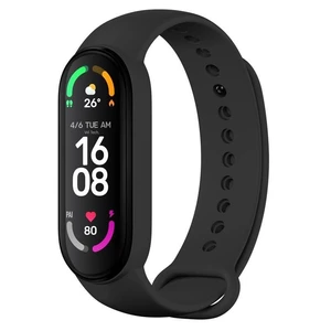 Silikonový řemínek FIXED Silicone Strap pro Xiaomi Mi Band 5/ Mi Band 6, černá