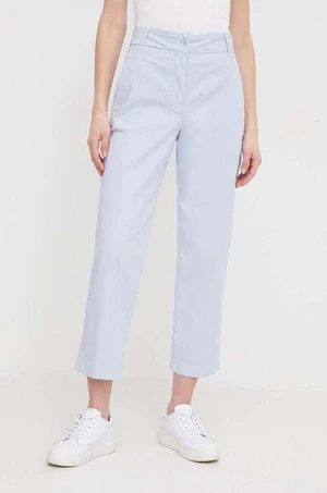 Kalhoty Tommy Hilfiger dámské, jednoduché, high waist, WW0WW41352