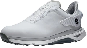 Footjoy PRO SLX White/Grey/Grey Boa 40,5 Chaussures de golf pour hommes