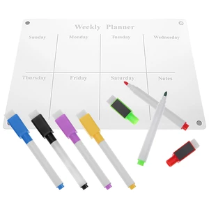 Acrylic Writing Board Magnetic Calendar Clear Refrigerator Dry Erase Planner Fridge Attraction Daily Planning Schedule